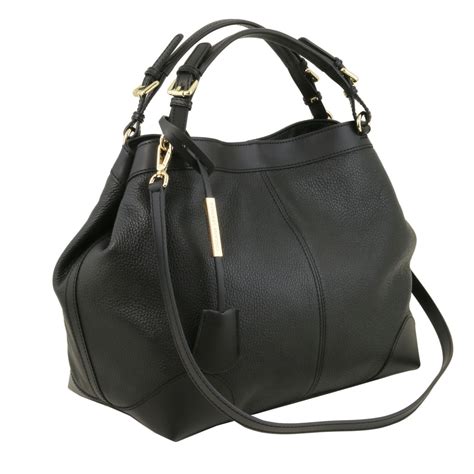 Borsa in pelle in Nero 